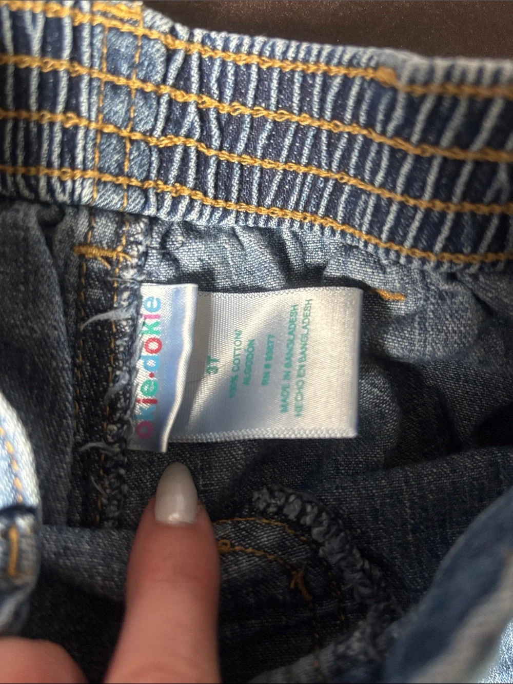Carter's Teal Dolphin Knit Shorts + Denim Shorts 3T EUC
